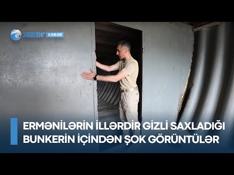 Ermənilərin illərdir gizli saxladığı bunkerin içindən ŞOK GÖRÜNTÜLƏR