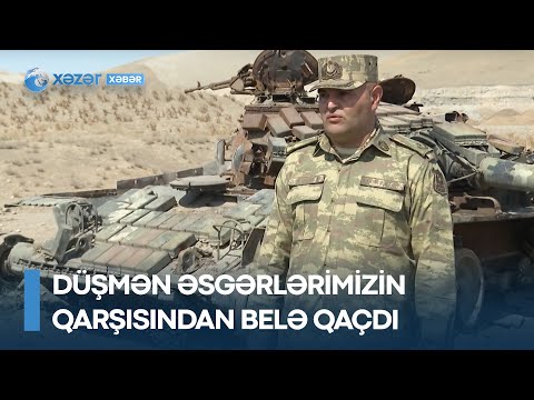 Düşmən əsgərlərimizin qarşısından belə qaçdı