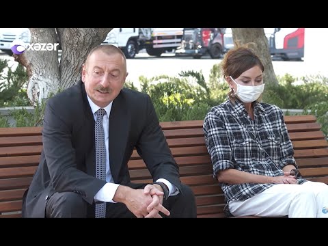 Prezident İlham Əliyev və birinci xanım Mehriban Əliyeva Balaxanı qəsəbəsində