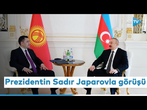 Prezident İlham Əliyevin Qırğızıstan Prezidenti Sadır Japarovla təkbətək görüşü keçirilib