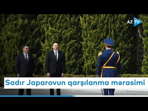 Qırğızıstan Prezidenti Sadır Japarovun Bakıda rəsmi qarşılanma mərasimi olub